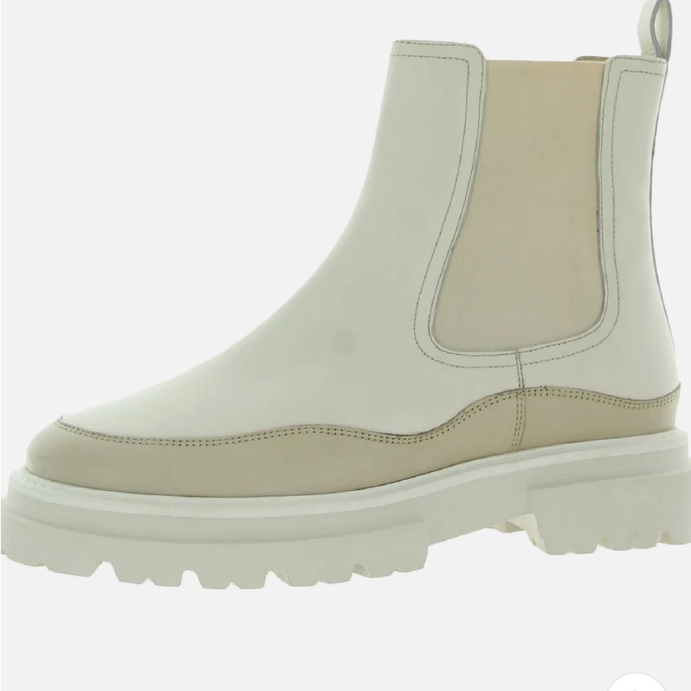Chunky boots NWT cream ,, these boots are rad. Too small for me, perfect for you